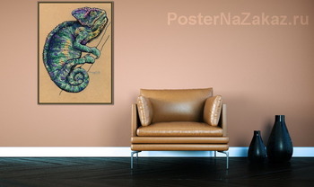 Модульная картина Хамелеон