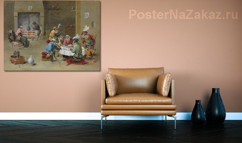 Модульная картина Обезьяны на кухне