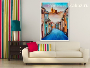 Модульная картина Дорога к замку