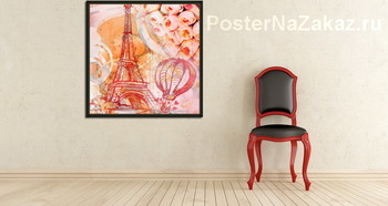 Модульная картина Париж винтаж
