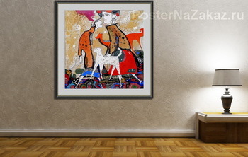 Модульная картина Прогулка с собаками