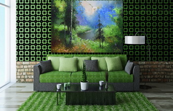 Модульная картина Русский лес
