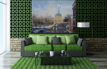 Модульная картина Нина Панюкова "Улица Радио"