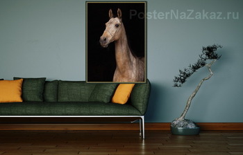 Модульная картина Ахалтекинская лошадь