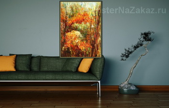 Модульная картина Рябиновая осень