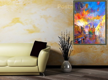 Модульная картина Небо над собором