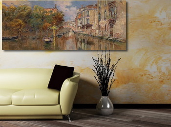 Модульная картина Вид на канал в Венеции