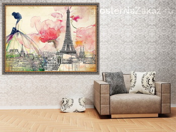 Модульная картина Красочный Париж