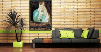 Модульная картина Белая лошадь