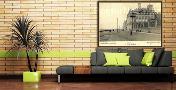 Модульная картина Зимний дворец и Дворцовая набережная 1912