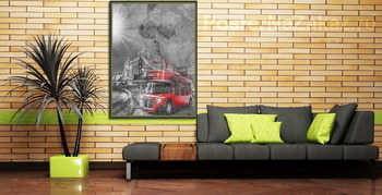 Модульная картина  Тауэрский мост ночью, Лондон. 