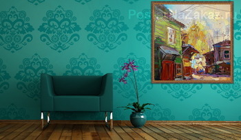 Модульная картина Дворики самарские