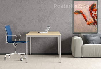 Модульная картина Корова