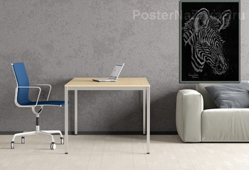 Модульная картина Жеребенок зебры