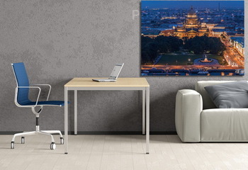 Модульная картина Исаакиевский собор. Ночь. Лето