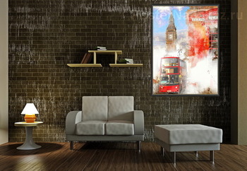 Модульная картина Лондон ретро