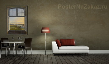 Модульная картина ВИД ДРЕЗДЕНА ЧЕРЕЗ ОТКРЫТОЕ ОКНО