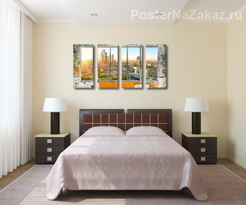 Модульная картина Вид на Москву
