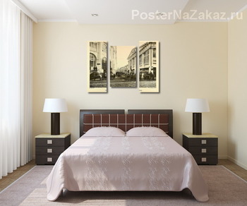 Модульная картина Средние городские ряды, Хрустальный переулок. 1866 год