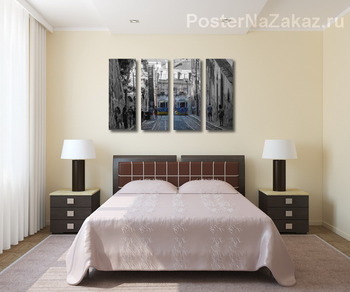 Модульная картина Трамвай