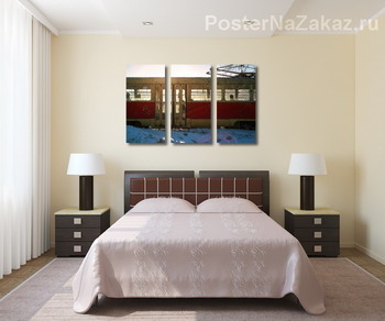 Модульная картина Утренний рейс