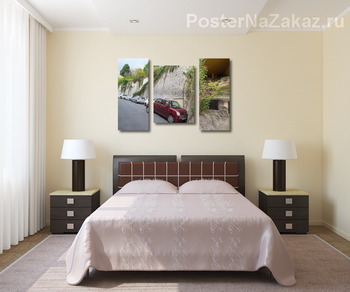 Модульная картина Парковки старого города