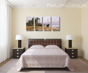 Модульная картина Ильмень озеро. Август