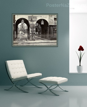 Модульная картина Арка Тиволи, на улице Сен-Лазар. Париж. 1866