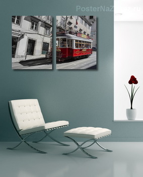 Модульная картина Трамвай