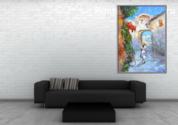 Модульная картина На старой улочке