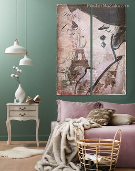 Модульная картина Воспоминания о Париже