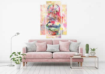 Модульная картина Московская матрешка