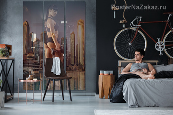 Модульная картина Тренировка в мегаполисе