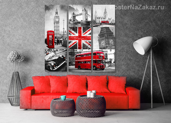 Модульная картина Прогулка по Лондону