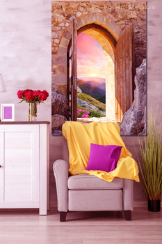 Модульная картина Рассвет в горах