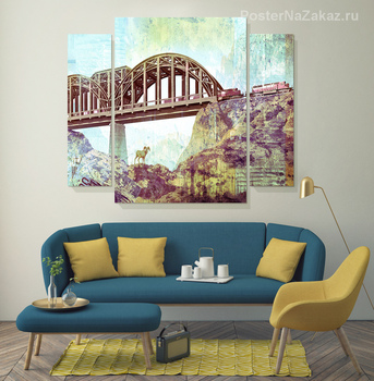 Модульная картина Ретро мост