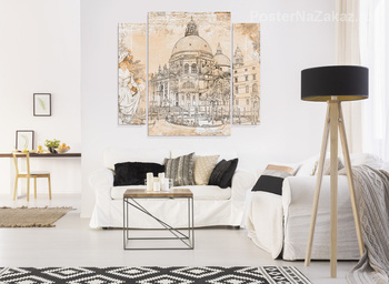 Модульная картина Венеция. Собор