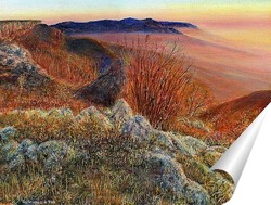   Постер Красные камни