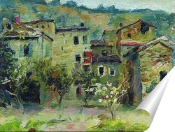   Постер И. Левитан В горах Италии (авторская копия)