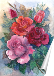   Постер Букетик роз