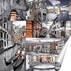   Постер Монохромная Венеция