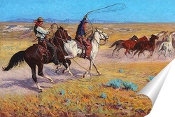   Постер Ловля лошадей