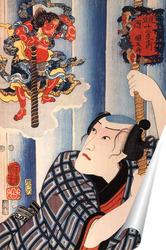  Хасебе Нобутсура в нападении Таира  на дворец такакура