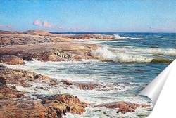   Постер Скалы у моря, Марстранд