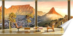   Постер Кейптаун на закате