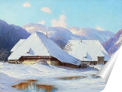   Постер Зима в Шварцвальде.