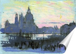   Постер Золотая луна