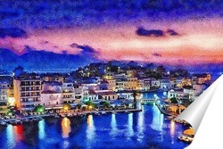   Постер Греция на закате