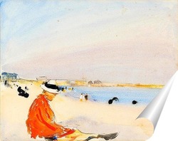   Постер Женщина на пляже