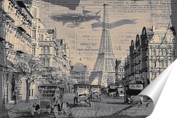   Постер Улица старого Парижа